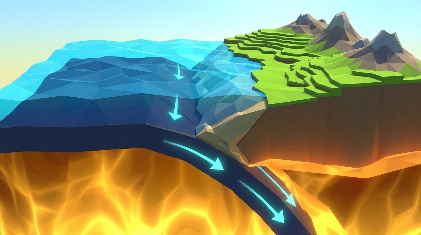 Level 04: The Deep Trench volcano simulation